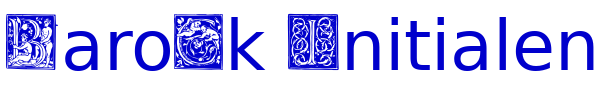 Barock Initialen 字体